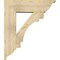 Ekena Millwork Merced Traditional Rough Sawn Bracket w/ Offset Brace, Douglas Fir, 8"W x 26"D x 30"H BKT0806X26X30MRC01RDF - alternate 3